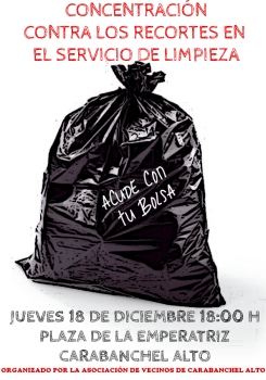 Concentración Recortes Servicios de Limpieza