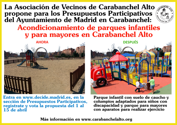 Propuesta PP equipamientos infantiles y para mayores