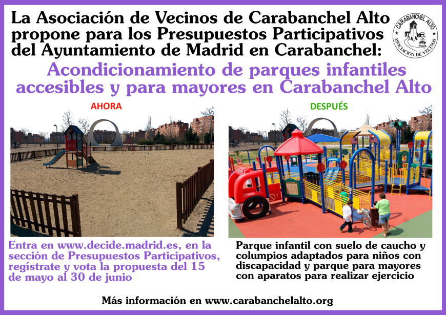 Votación final Propuesta PP equipamientos infantiles y para mayores