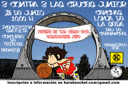 Cartel 3 contra 3 Junior 2016