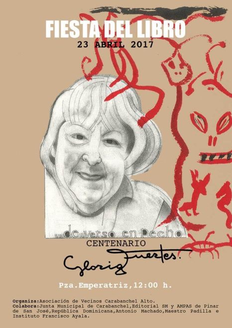 Fiesta del libro en la Plaza de la Emperatriz de Carabanchel Alto el 23 de abril