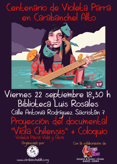 Proyección del documental Viola Chilensis web