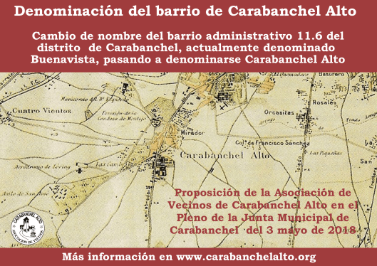 Proposición Cambio de nombre Carabanchel Alto